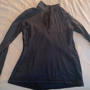 Navy blue and black lululemon running jacket. Size 4. Worn twice.